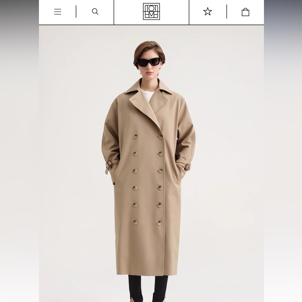 Toteme Pisa trench size 34